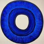 Ted Collier, Pointillism Series 6, Ultra Blue & White, 2019