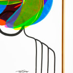 Ted Collier, Pointillism Series 6, Ultra Blue & White, 2019