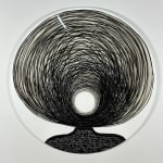 Ted Collier, Pointillism Series 6, Ultra Blue & White, 2019