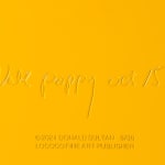 Donald Sultan, Double Poppies Aqua, 2025