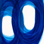 Ted Collier, Pointillism Series 6, Ultra Blue & White, 2019