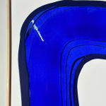 Ted Collier, Pointillism Series 6, Ultra Blue & White, 2019