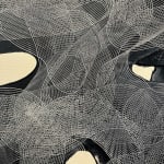 Ted Collier, Pointillism Series 6, Ultra Blue & White, 2019