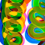 Ted Collier, Pointillism Series 6, Ultra Blue & White, 2019