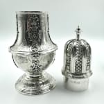 LA Crichton, A Monumental Pair of Sugar Casters by LA Crichton, 1909
