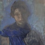 Naomi Grant, Self Portrait with Blue Scarf, 2019