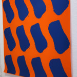 Claude VIALLAT, Vacances Bleues : orange, 2008