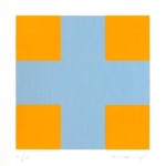 Aurelie NEMOURS, Une croix pour quatre carrés, 1993