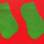 Claude VIALLAT, Vacances Bleues : rouge, 2008