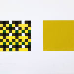 Olivier PETITEAU, 100 pixels carrés et carré sans pixel (45/32/92/8), 2022