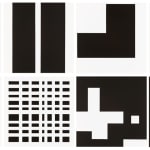Aurelie NEMOURS, 8 fasi di un contrappunto spaziale [portfolio complet], 1988