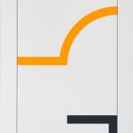 Gottfried HONEGGER, Sans titre (noir et orange), 2013