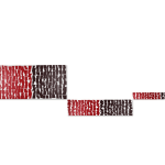 Vera MOLNAR, Signature à la mine de plomb sur fond rouge, 2008