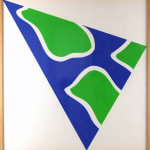Claude VIALLAT, Triangle, Versions I à V, 1992