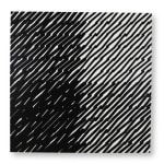 Vera MOLNAR, Signature à la mine de plomb sur fond rouge, 2008