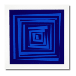 Vera MOLNAR, Transformations (bleu), 1975