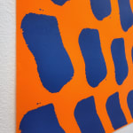 Claude VIALLAT, Vacances Bleues : orange, 2008