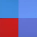 Aurelie NEMOURS, Un rouge trois bleus, 1973