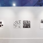 Vera MOLNAR, Signature à la mine de plomb sur fond rouge, 2008