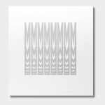 Vera MOLNAR, M en désordre (Gris), 2016