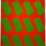 Claude VIALLAT, Vacances Bleues : rouge, 2008