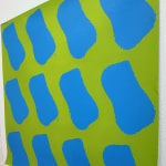 Claude VIALLAT, Vacances Bleues : vert, 2008