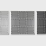Vera MOLNAR, Assemblés par 2 / B, 1997