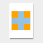 Aurelie NEMOURS, Une croix pour quatre carrés, 1993