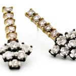 Todd Pownell, Rose Cut Diamond Earrings