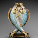 Emile Reiber, Double-fish vase, 1874