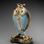 Emile Reiber, Double-fish vase, 1874