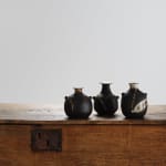 Janet Leach, three small vases