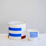 Julian Stair, Two Cups on a Grey Ground, 2021