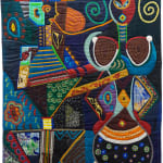 Masks and Spirits, Pacita sailing, 1987