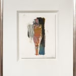 Paul Wonner, Untitled [artist's studio with nude male model and man with white hair, glasses, blue jacket on left] ,...
