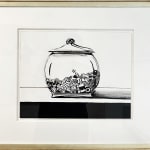 Paul Wonner, Untitled [artist's studio with nude male model and man with white hair, glasses, blue jacket on left] ,...
