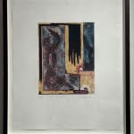 Paul Wonner, Untitled [artist's studio with nude male model and man with white hair, glasses, blue jacket on left] ,...