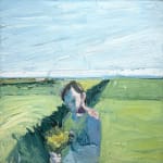 Paul Wonner, Untitled [artist's studio with nude male model and man with white hair, glasses, blue jacket on left] ,...