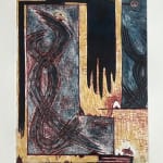 Paul Wonner, Untitled [artist's studio with nude male model and man with white hair, glasses, blue jacket on left] ,...