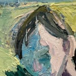 Paul Wonner, Untitled [artist's studio with nude male model and man with white hair, glasses, blue jacket on left] ,...