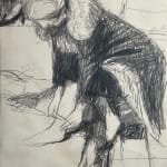 Paul Wonner, Untitled [artist's studio with nude male model and man with white hair, glasses, blue jacket on left] ,...