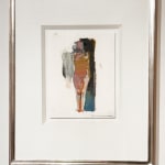 Paul Wonner, Untitled [artist's studio with nude male model and man with white hair, glasses, blue jacket on left] ,...