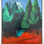 Paul Wonner, Untitled [artist's studio with nude male model and man with white hair, glasses, blue jacket on left] ,...