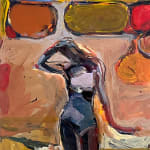 Paul Wonner, Untitled [artist's studio with nude male model and man with white hair, glasses, blue jacket on left] ,...