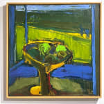 Paul Wonner, Untitled [artist's studio with nude male model and man with white hair, glasses, blue jacket on left] ,...