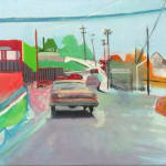 Paul Wonner, Untitled [artist's studio with nude male model and man with white hair, glasses, blue jacket on left] ,...
