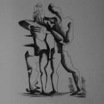 Ossip Zadkine, Guillaume Apollinaire 'Sept Calligrammes 1967', 1967, Portfolio of 10 Etchings, Ed.75, 1967