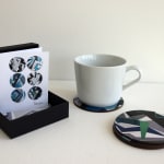 Lisa Traxler, Collage Coasters RADAR DECO - Square, 2024