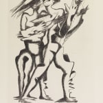 Ossip Zadkine, Guillaume Apollinaire 'Sept Calligrammes 1967', 1967, Portfolio of 10 Etchings, Ed.75, 1967