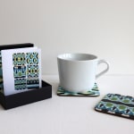 Lisa Traxler, Collage Coasters RADAR DECO - Square, 2024